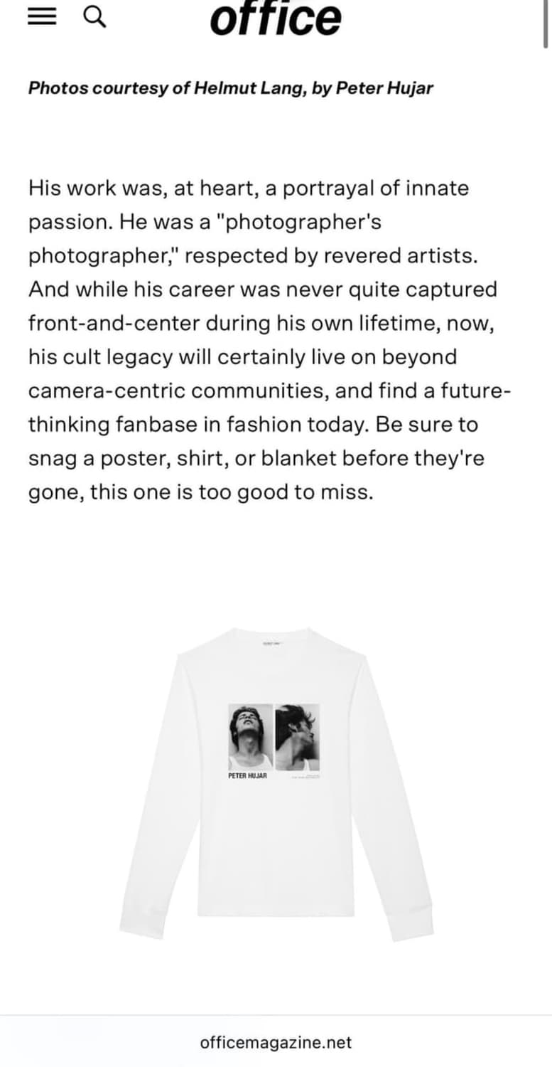 헬무트랭 피터 휴아르 롱슬리브 상품이미지5