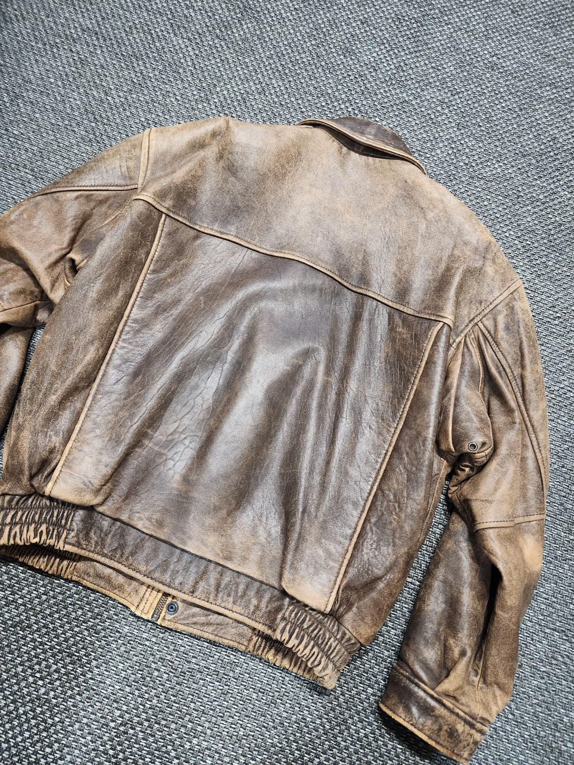 리얼레더 빈티지  자켓 M  상품이미지10