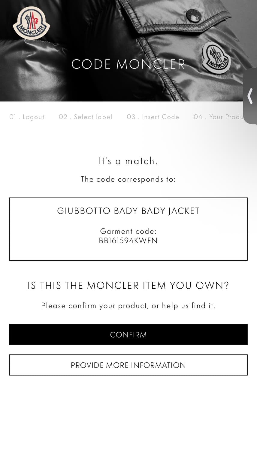 8Y/ 몽클레어 칠드런 바디(BADY) 구스 패딩 상품이미지2