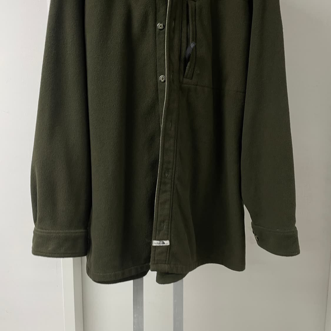 노스페이스 후리스 카키 셔츠 XL 상품이미지3