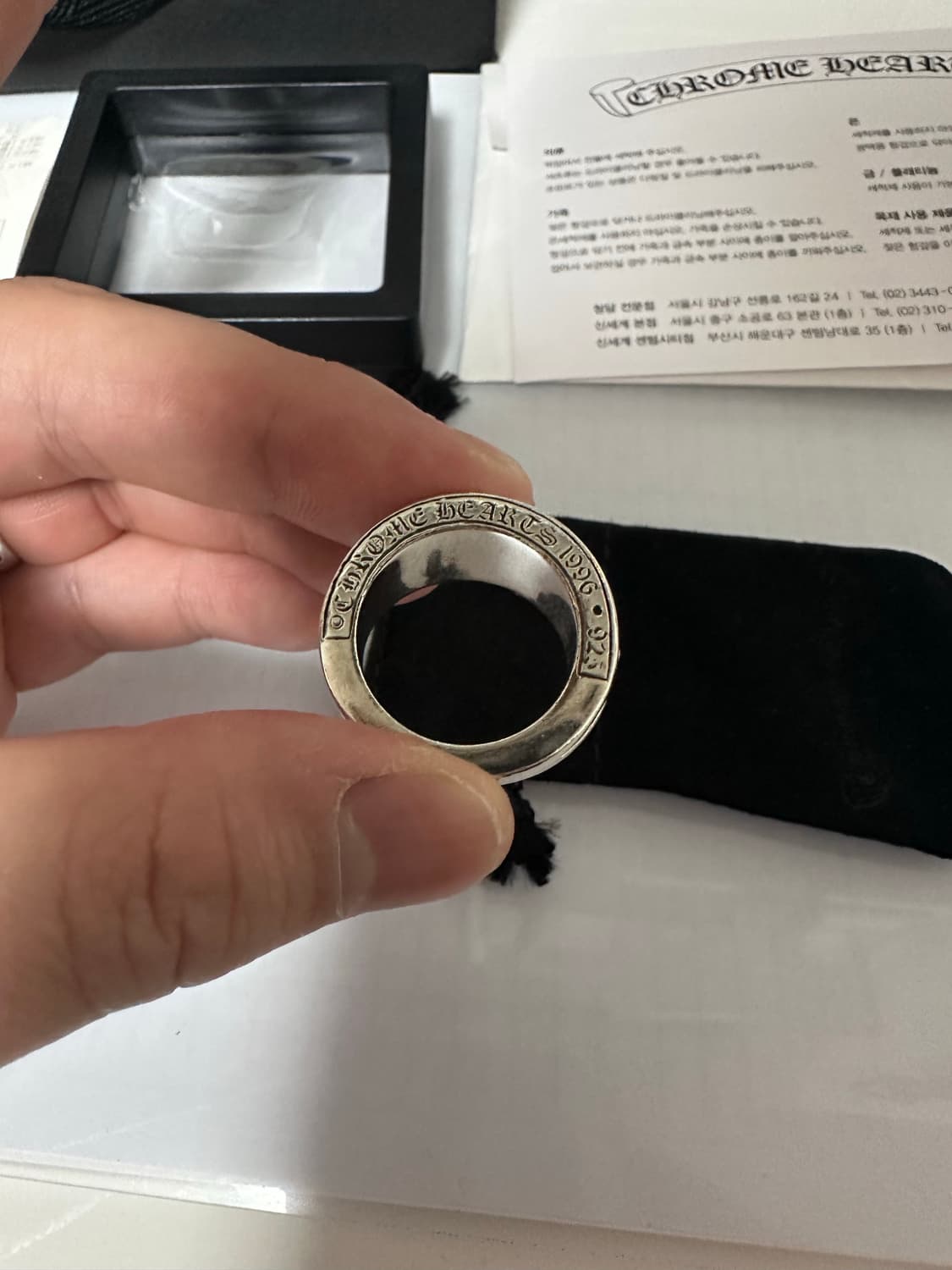 크롬하츠 v 밴드링 kr 19.5 사이즈  상품이미지10