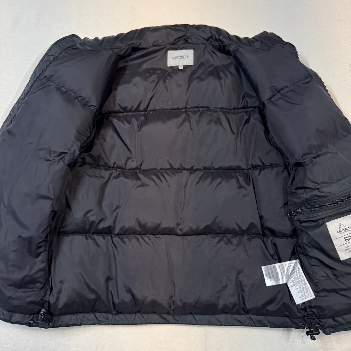S) 칼하트 WIP 루미 자켓 덕다운 패딩 점퍼 블랙 상품이미지5