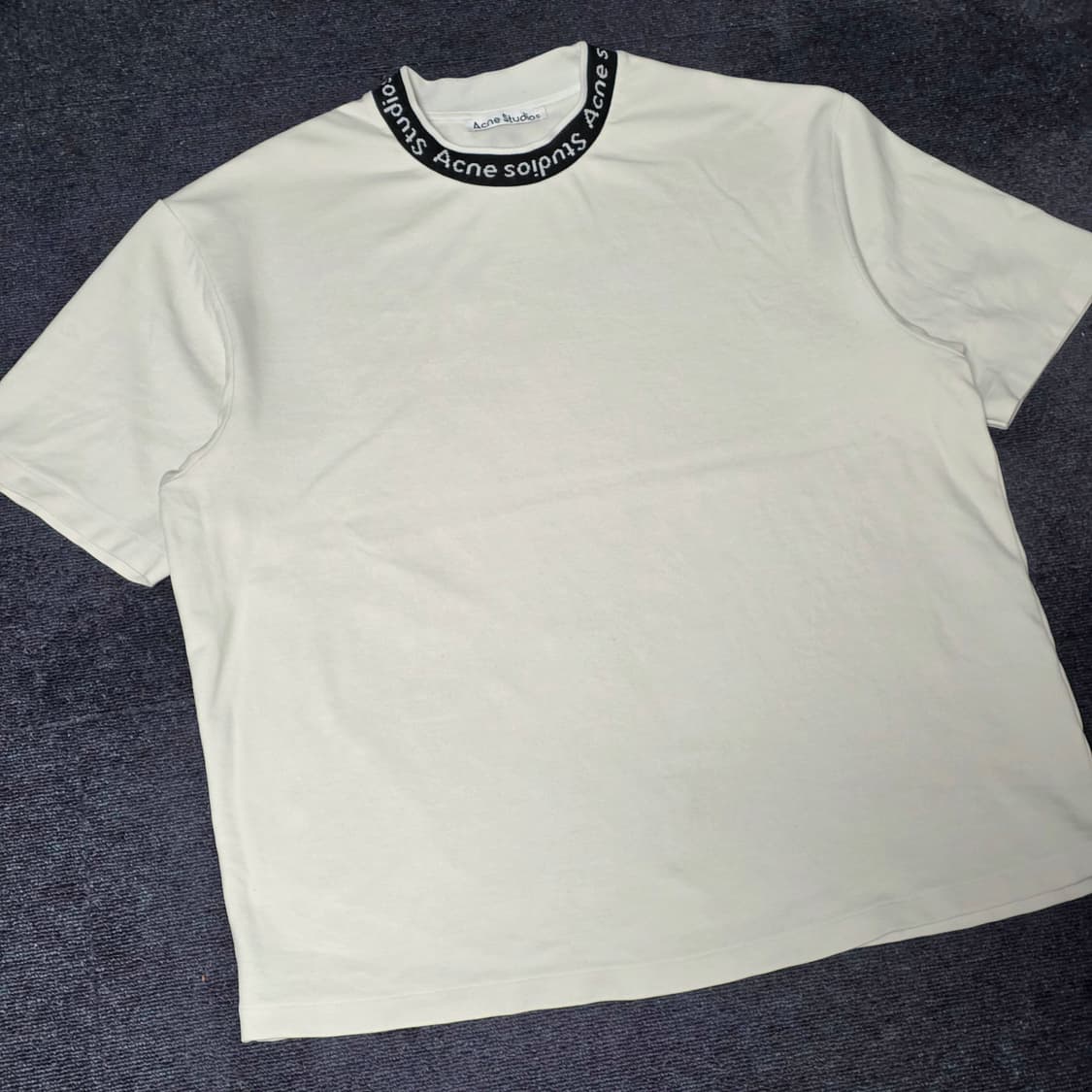[M] Acne Studios 아크네 로고 리브 반팔티 상품이미지2