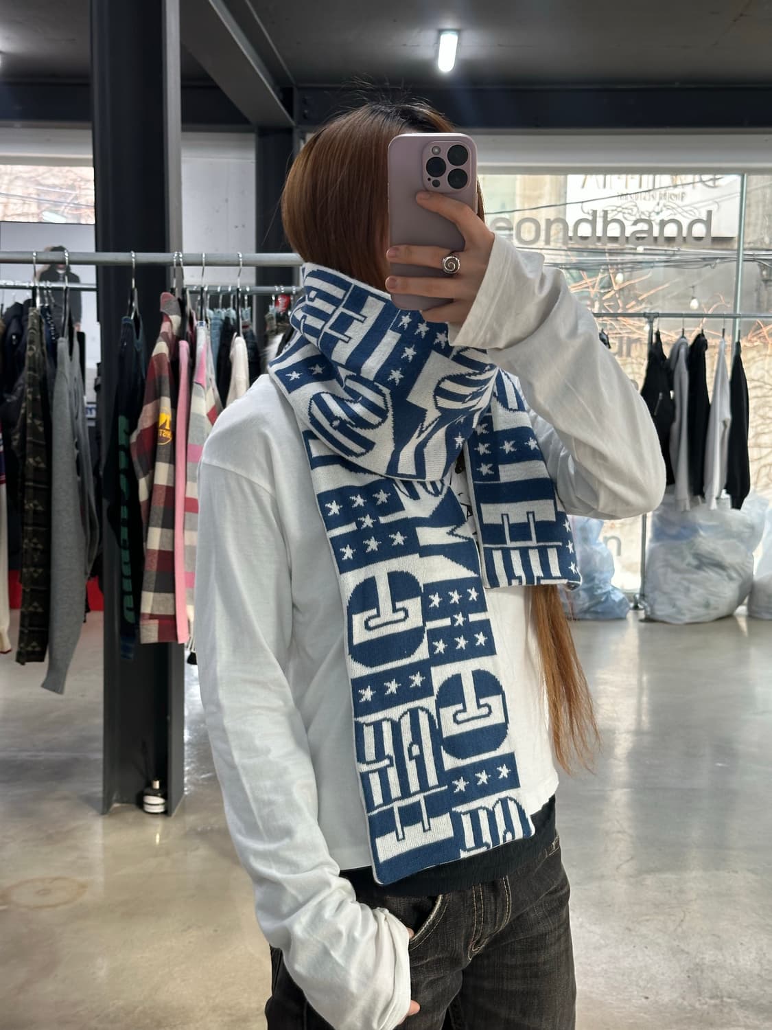 히스테릭글래머 스펠아웃 성조기 머플러 상품이미지5