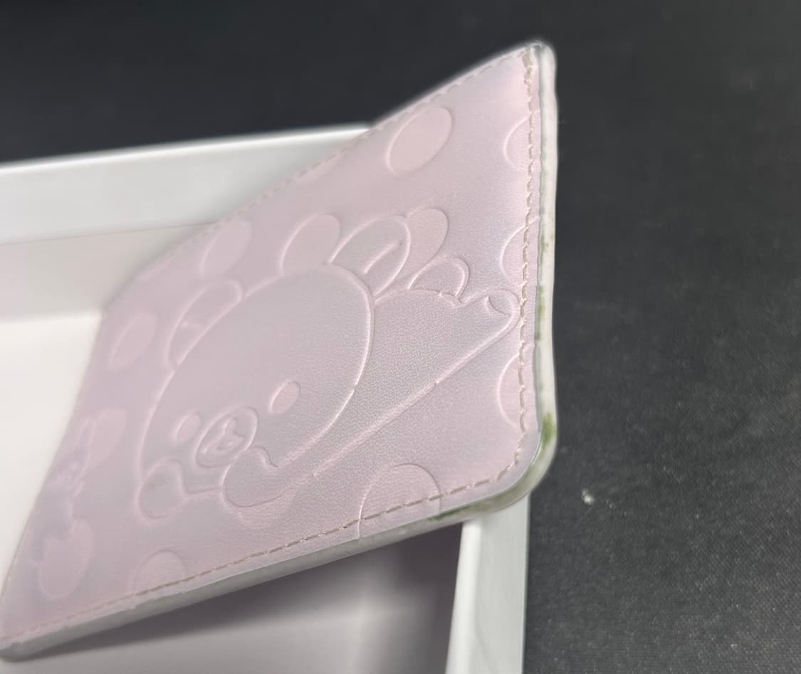 허그유어스킨 코리락쿠마 콜라보 카드지갑 핑크 상품이미지5