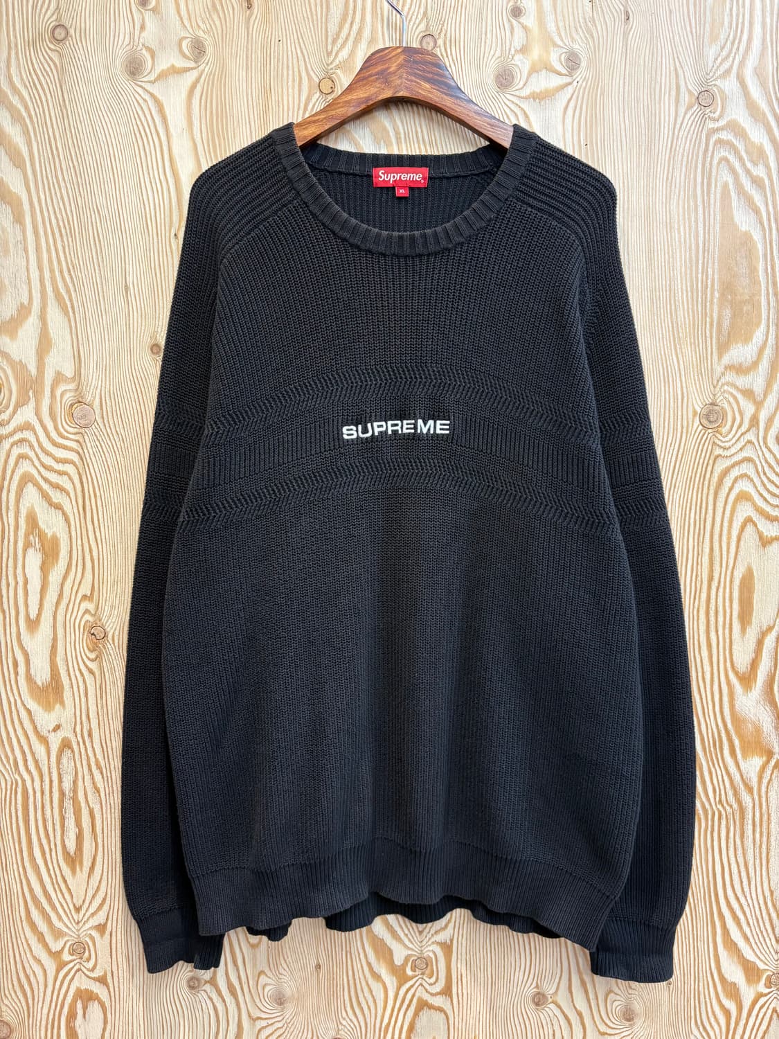 슈프림 체스트 스트라이프 라글란 스웨터 니트 상품이미지1