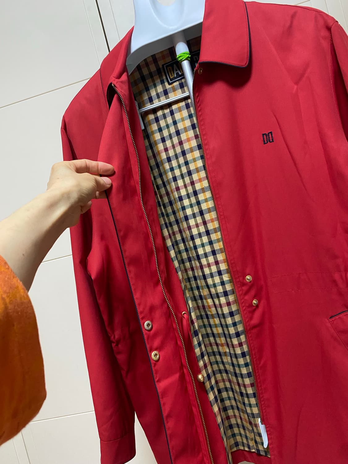 닥스 여성 레드 바람막이 L 상품이미지4