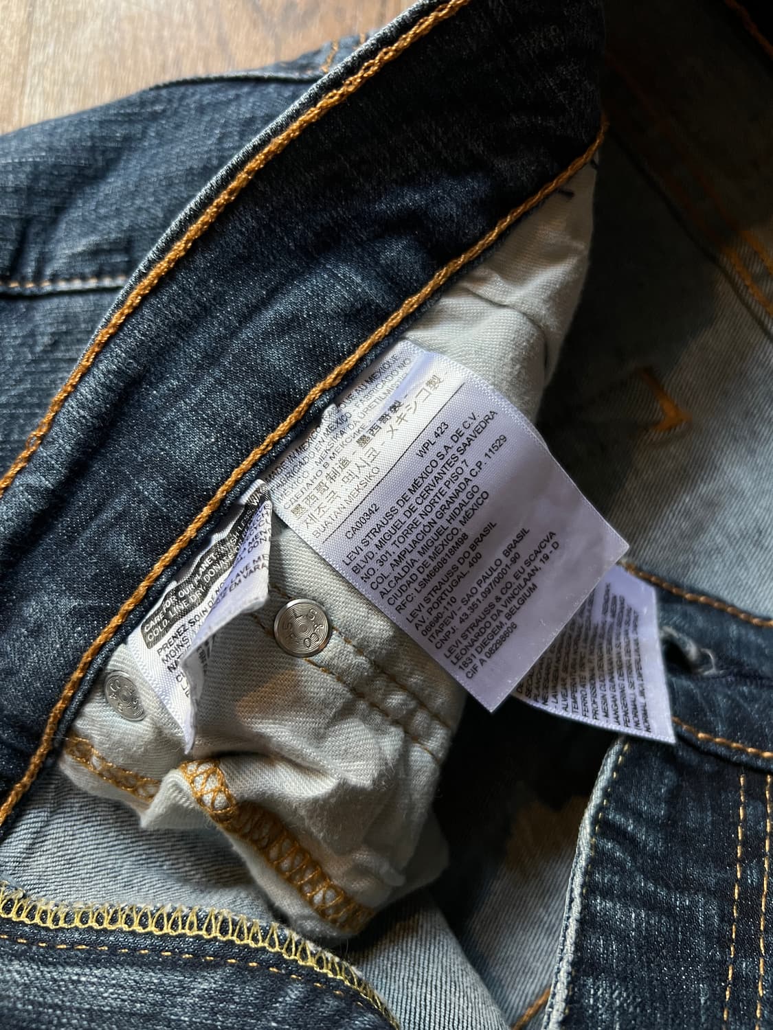 [34]리바이스 505 빈티지 워싱 스트레치 데님 팬츠 상품이미지4