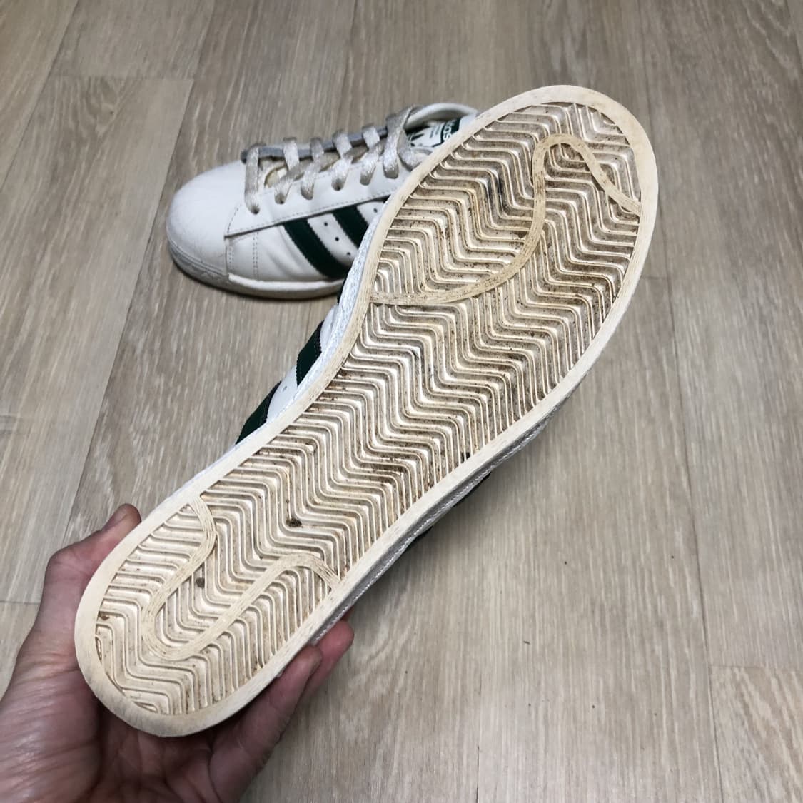 (270) 아디다스 adidas 슈퍼스타 82 화이트 그린 상품이미지6