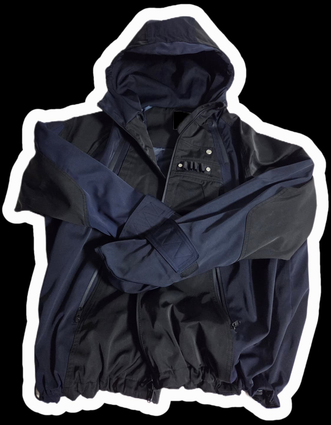 언더마이카 카메 멀티 지퍼 터틀 쉘 파카 애프터 미드나잇 1사이즈 상품이미지1