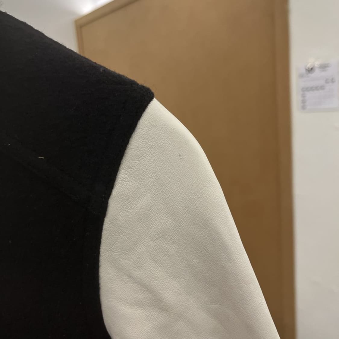 라코스테 양가죽 울 누빔 스타디움 야구잠바 85 C05914 상품이미지6