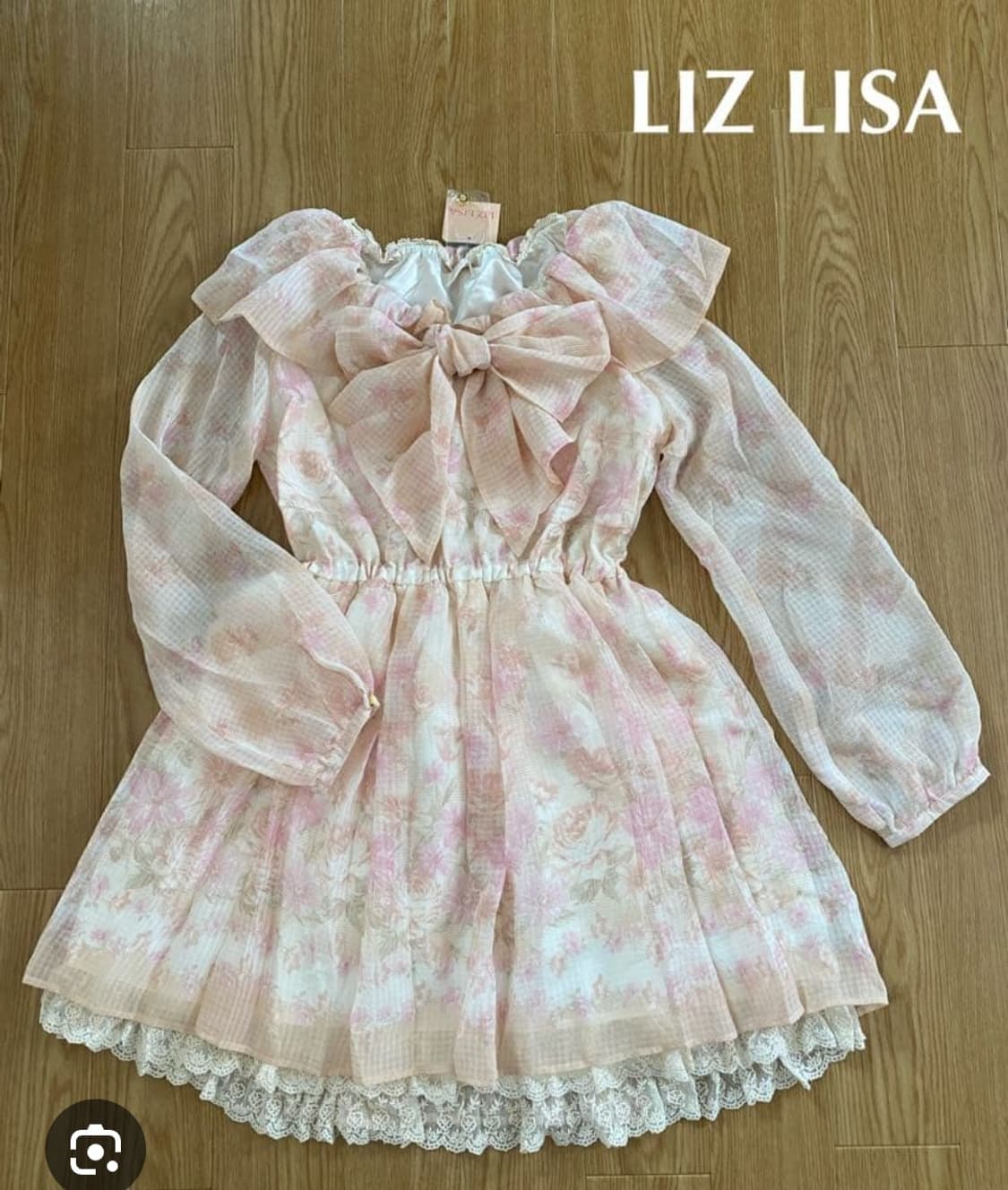 Liz Lisa 희귀매물 핑크 히메갸루 수채화 원피스 상품이미지1