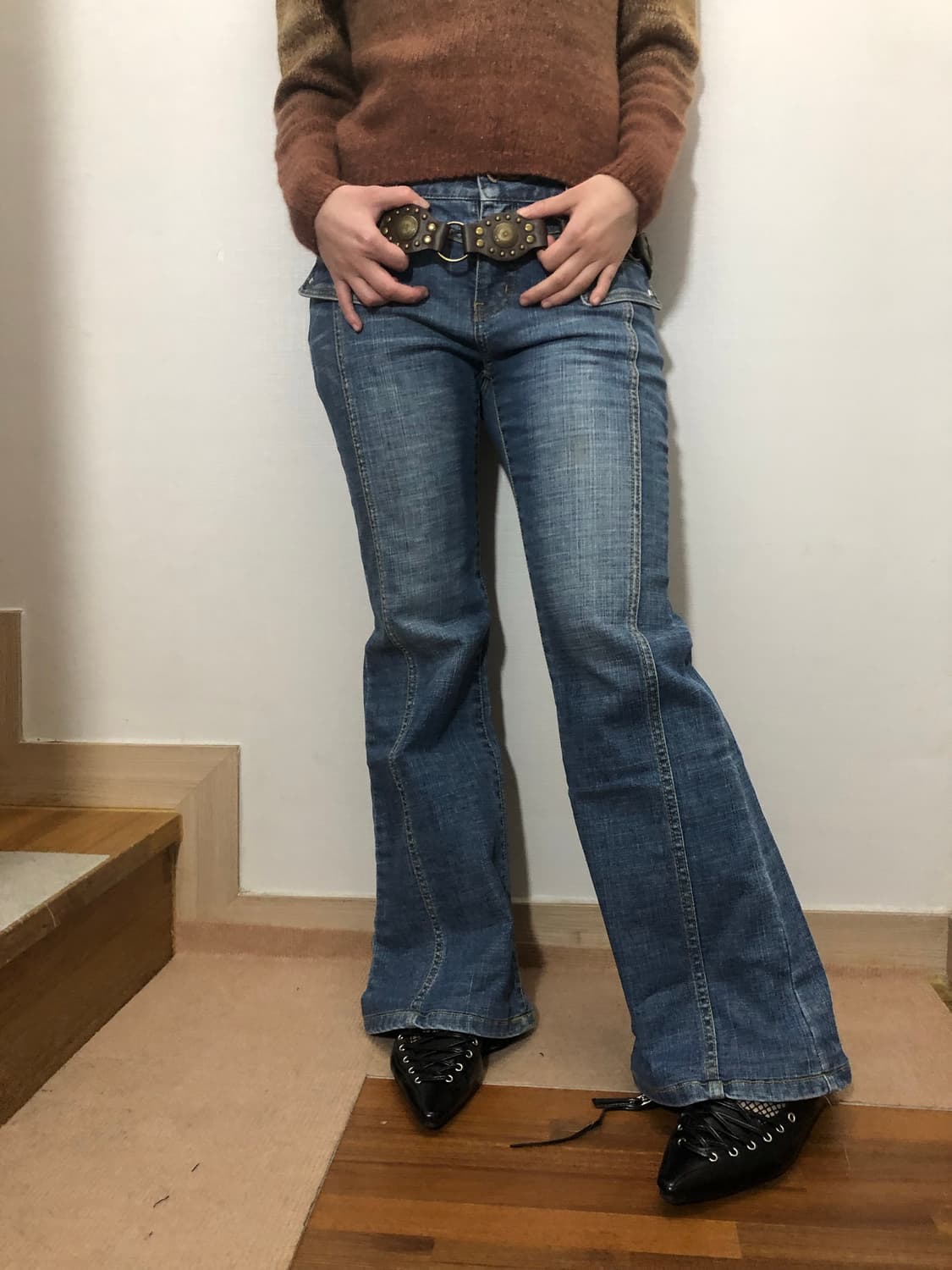 빈티지 데님 포켓 팬츠 상품이미지2