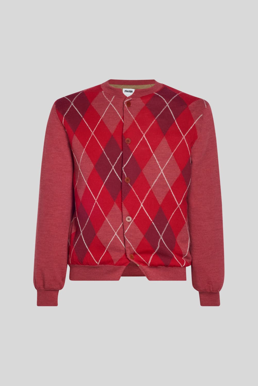 마리아노 아가일 가디건 레드 색상 구합니다. 상품이미지1