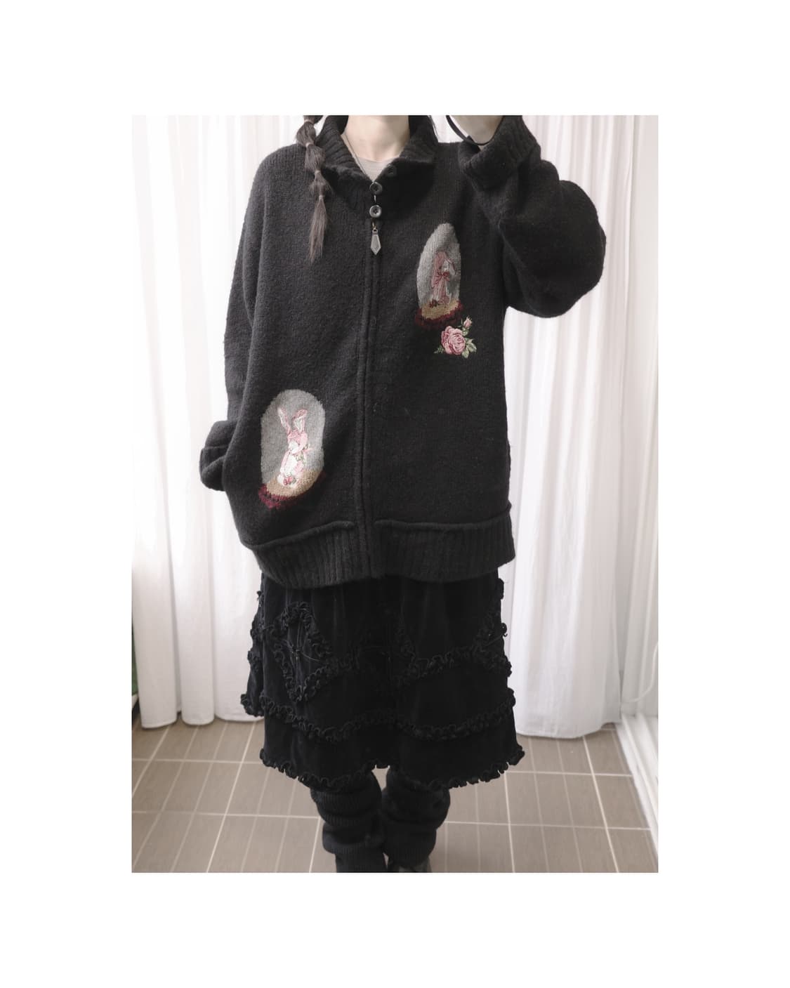 Rabbit Knit Zip-up 상품이미지1