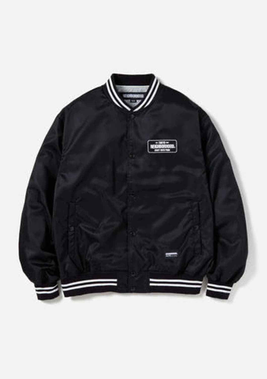 [L] 네이버후드 23SS BASEBALL JKT / BLK 상품이미지1