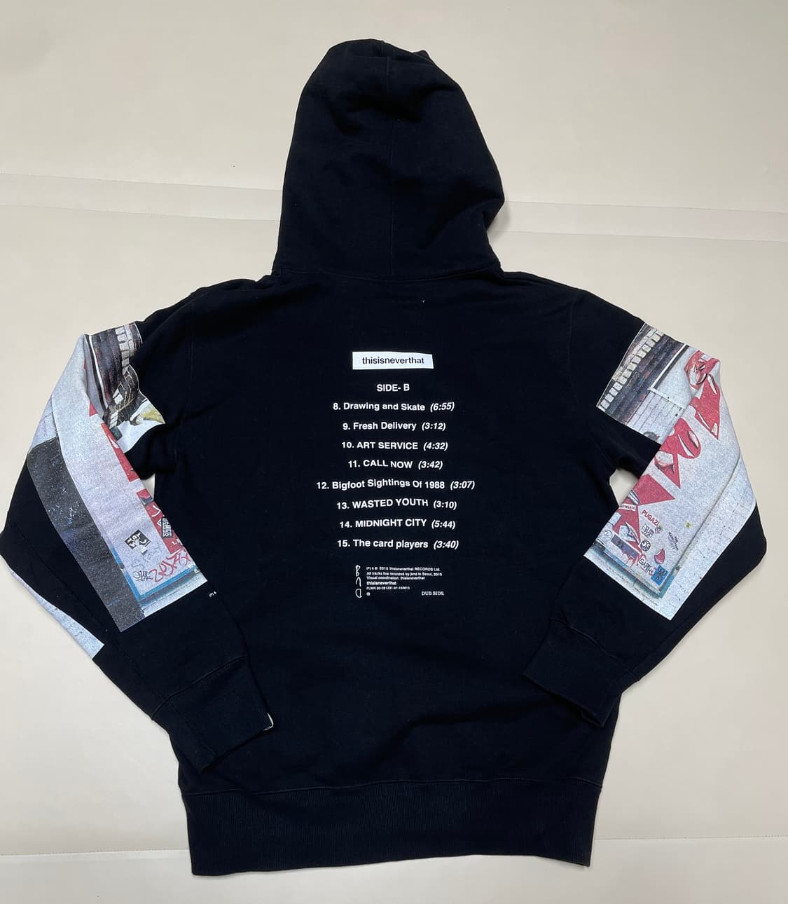 디스이즈네버댓 park 블랙 헤비웨이트 기모후드티 상품이미지2