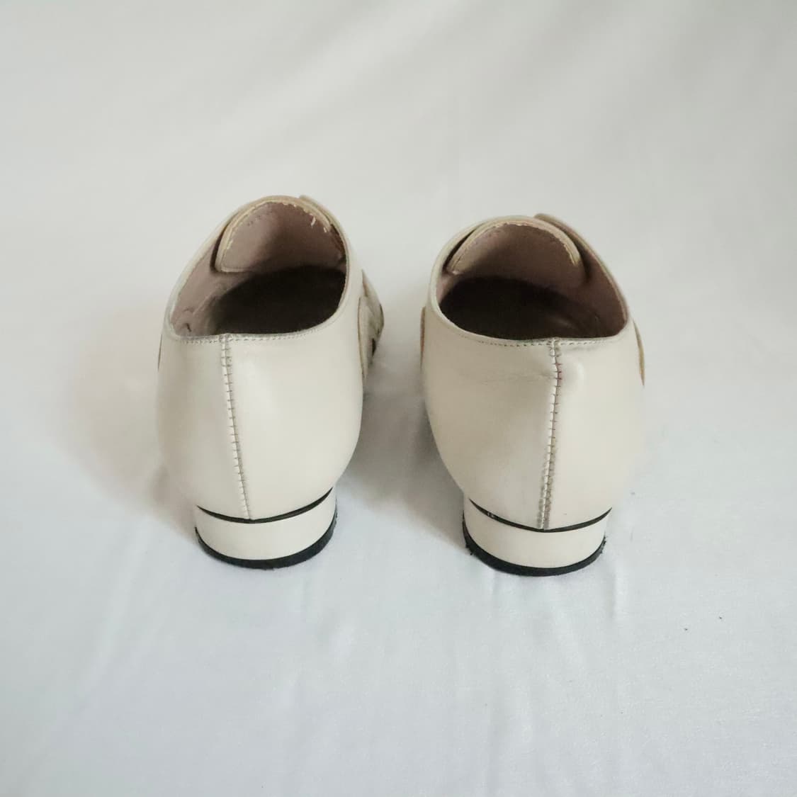 Ivory leather carving ৎ୭ flats 상품이미지10