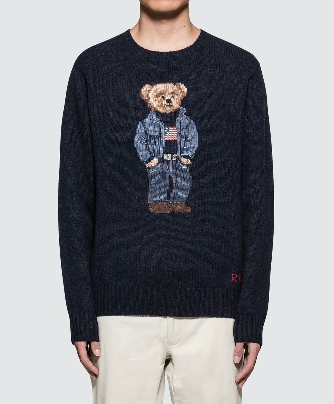 폴로 성조기 베어 니트 M 새상품 상품이미지1