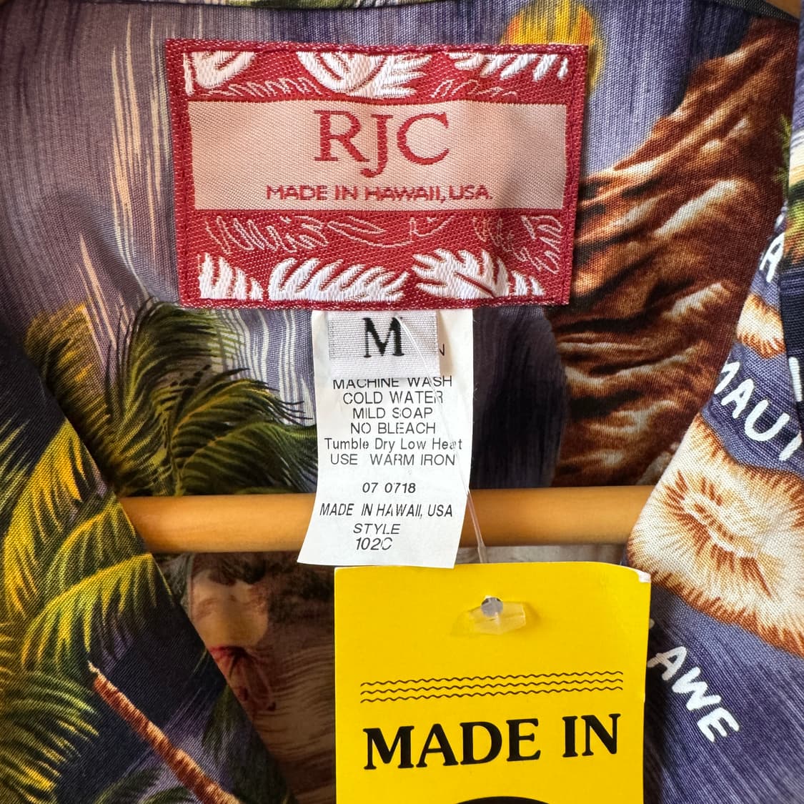 RJC 하와이안셔츠 Made in Hawaii 새상품 상품이미지6