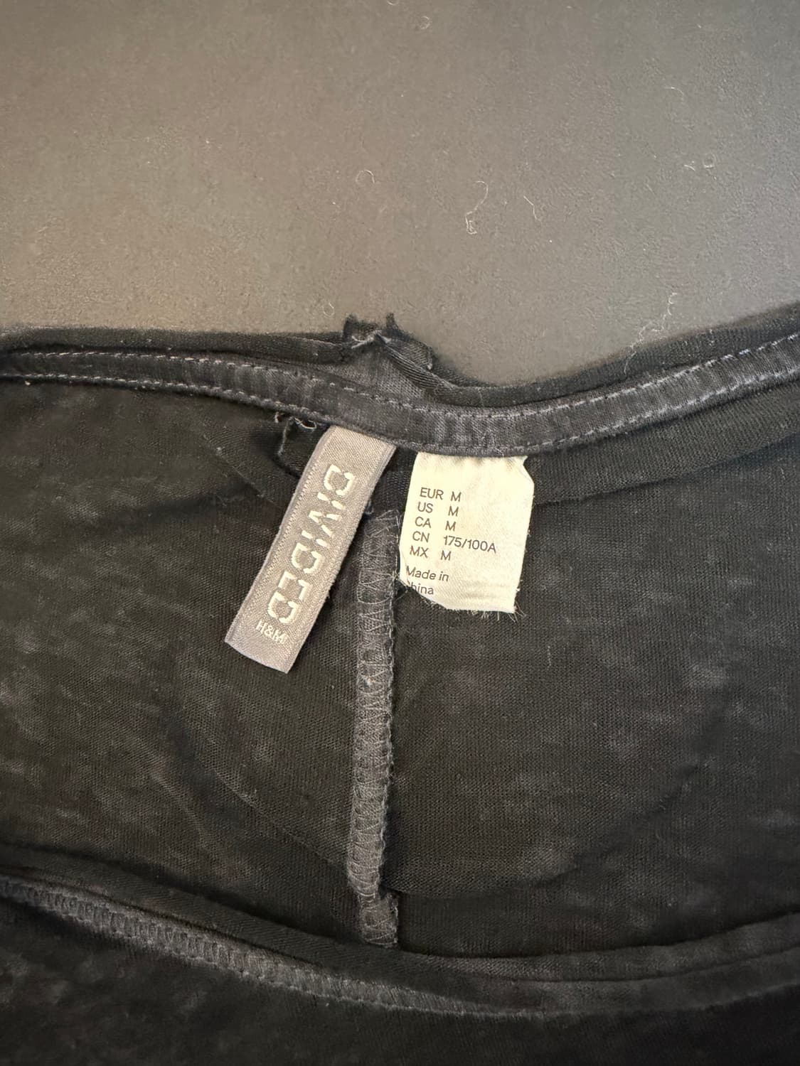H&M 루즈핏 후드 반팔 티셔츠 주름 디자인 상품이미지6