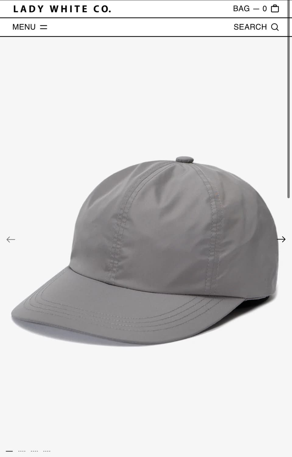 lady white basball cap 레이디화이트 베이스볼캡 상품이미지2
