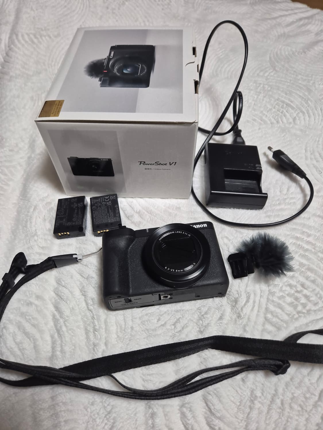 캐논 파워샷 V1 카메라 풀박스 추가 배터리 충전기 상품이미지1