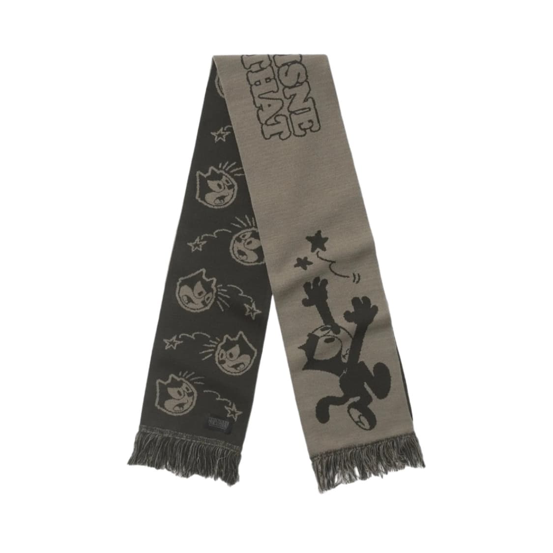 디스이즈네버댓 펠릭스 자카드 스카프 블랙 상품이미지1