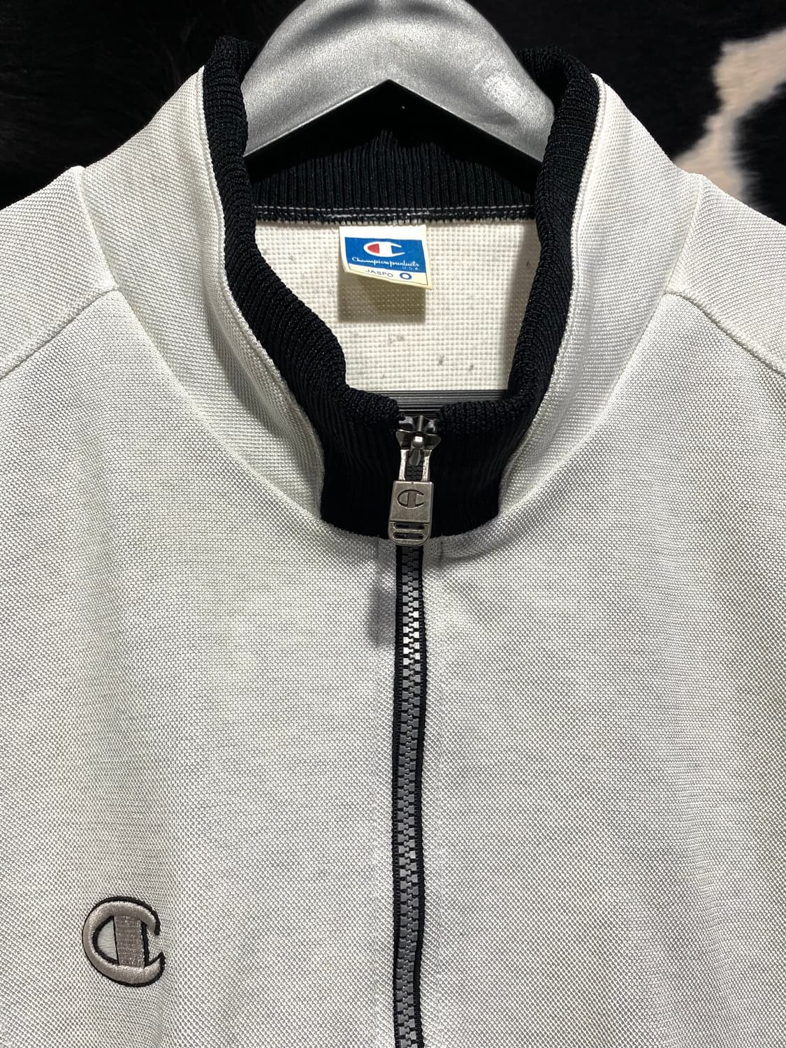 Champion 로고 레터링 디테일 배색 집업 상품이미지5