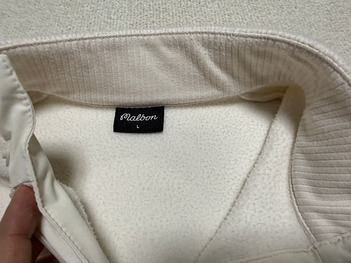 말본 폴라 플리스 하프집 골프 티셔츠 남성용 100사이즈 상품이미지5