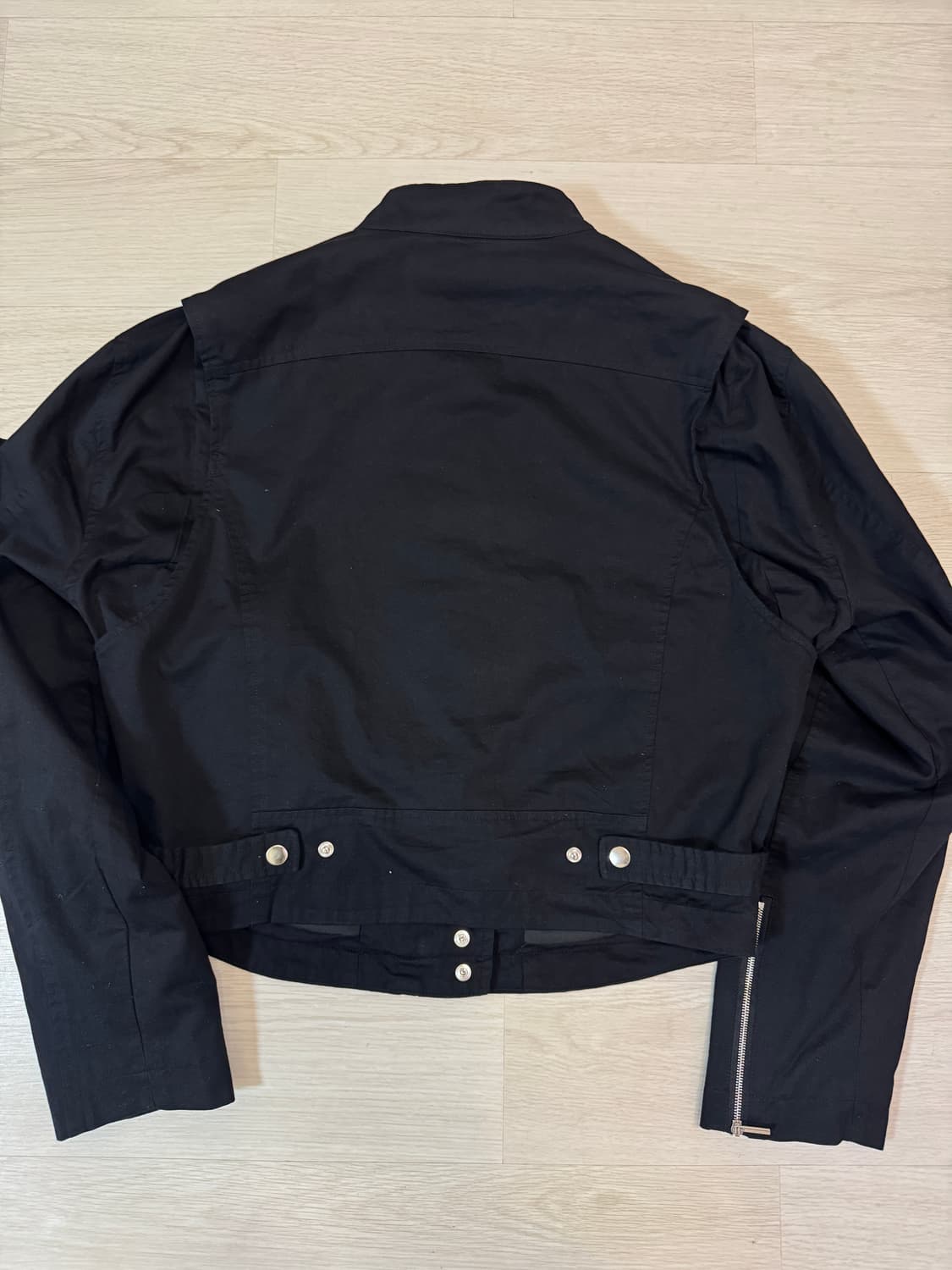 파르티멘토 우먼 라이트 코튼 바이커 자켓 블랙 M 상품이미지7