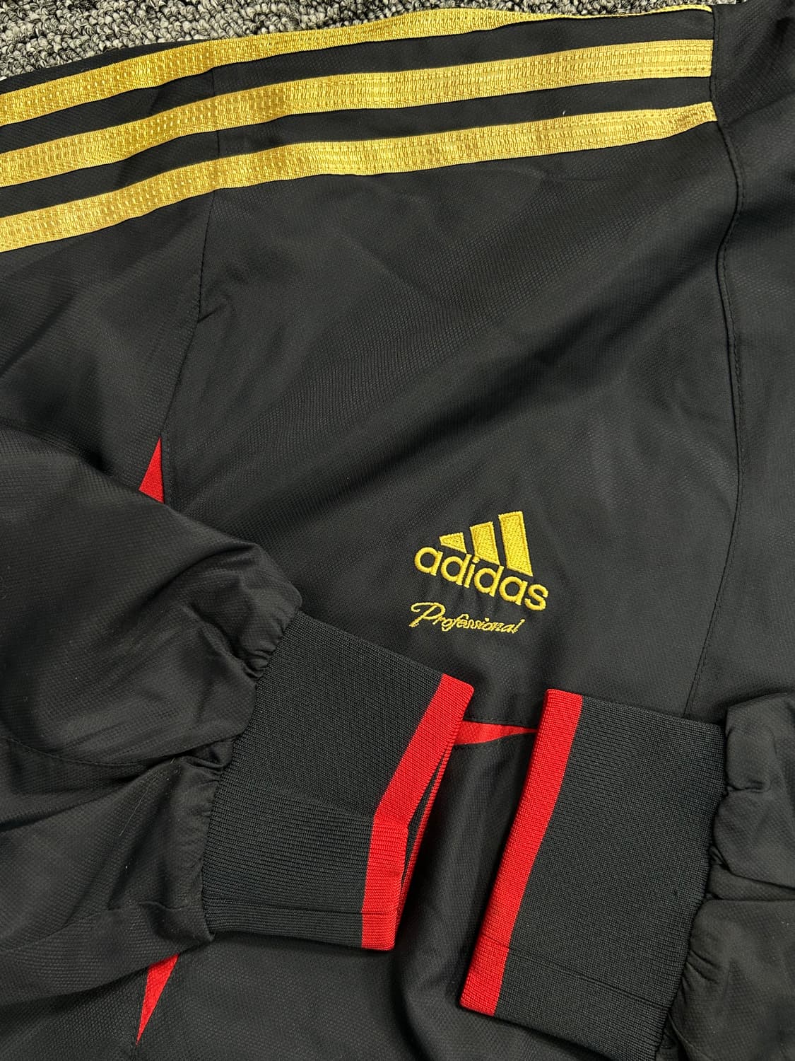 아디다스 올드스쿨 프로페셔널 골드 트랙탑 바람막이 XL 상품이미지7