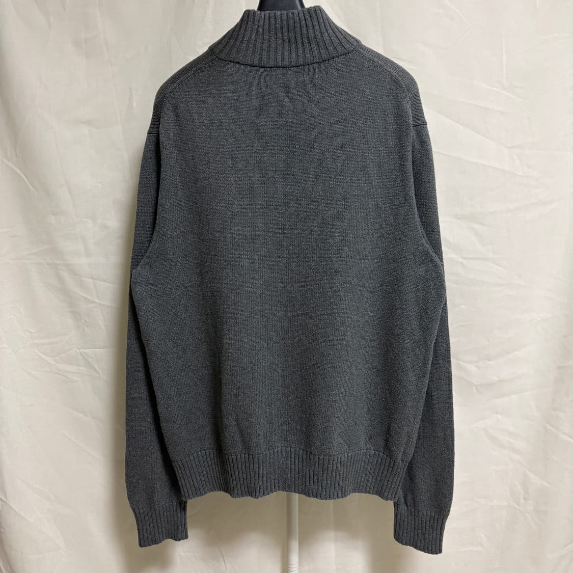 폴로 랄프로렌 버튼 하이넥 코튼 니트 / 그레이, L 상품이미지8