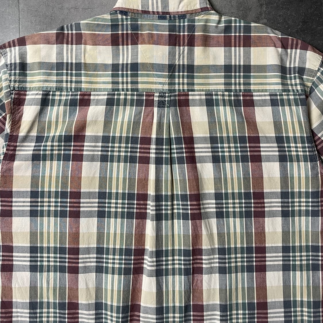 DICKIES 디키즈 빈티지 체크 다운버튼 반팔 워크셔츠 A01047 상품이미지8