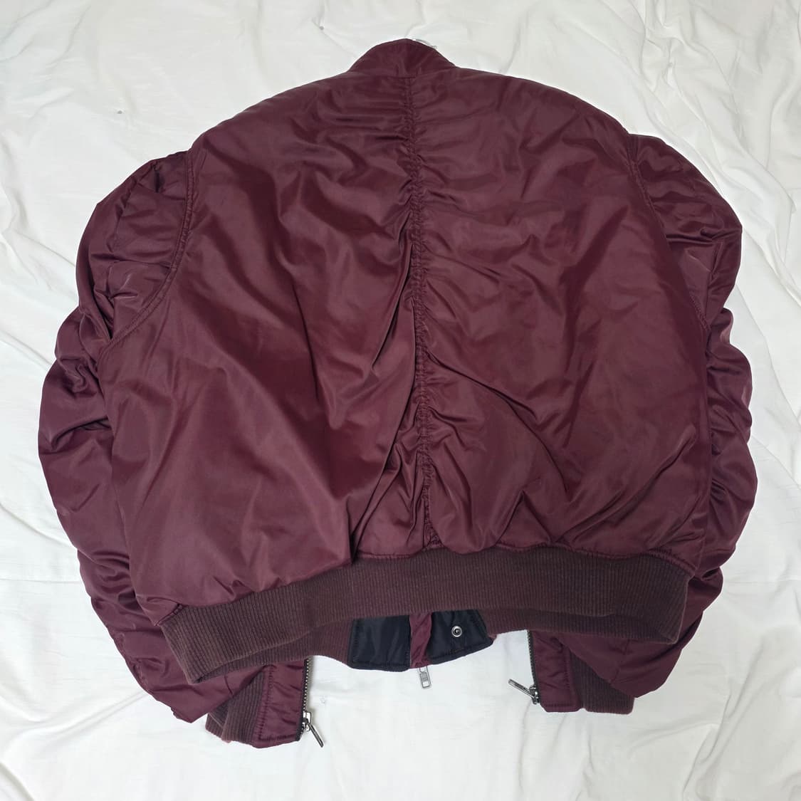 (1)노쿨러스 바이커봄버자켓 버건디 상품이미지2