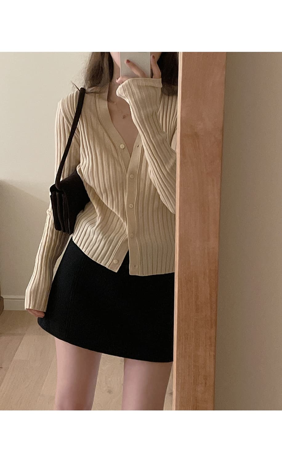 택ㅇ새제품) 메이베비이비 골지 가디건 버터베이지 상품이미지1