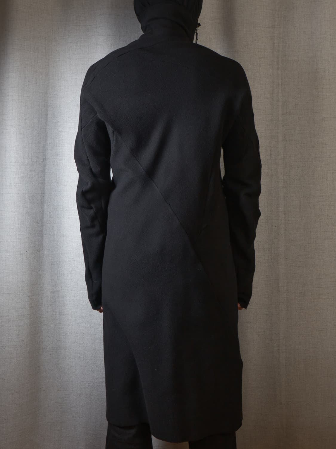 Leon emanuel blanck 버진울 하이넥 롱 코트 상품이미지10