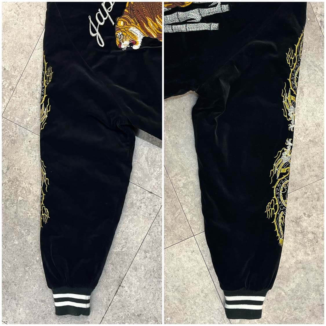 호시히메 벨벳 자수 스카잔 블랙 #csz2748 상품이미지10