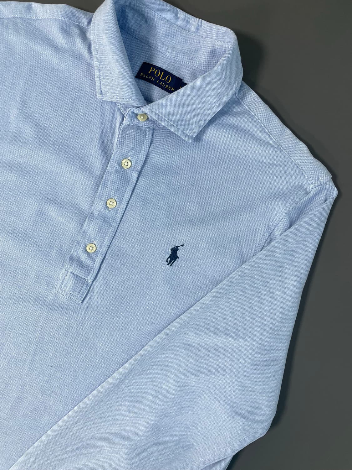 [L] 폴로 랄프로렌 메쉬 폴로 긴팔 티셔츠 상품이미지3