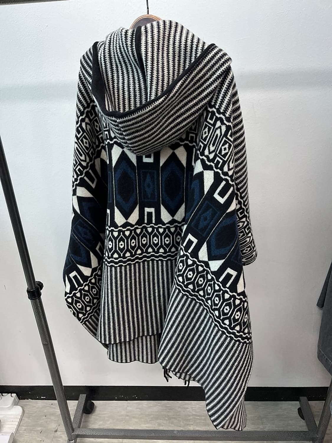 여) 끌로에 프린지 후드 판초  상품이미지7