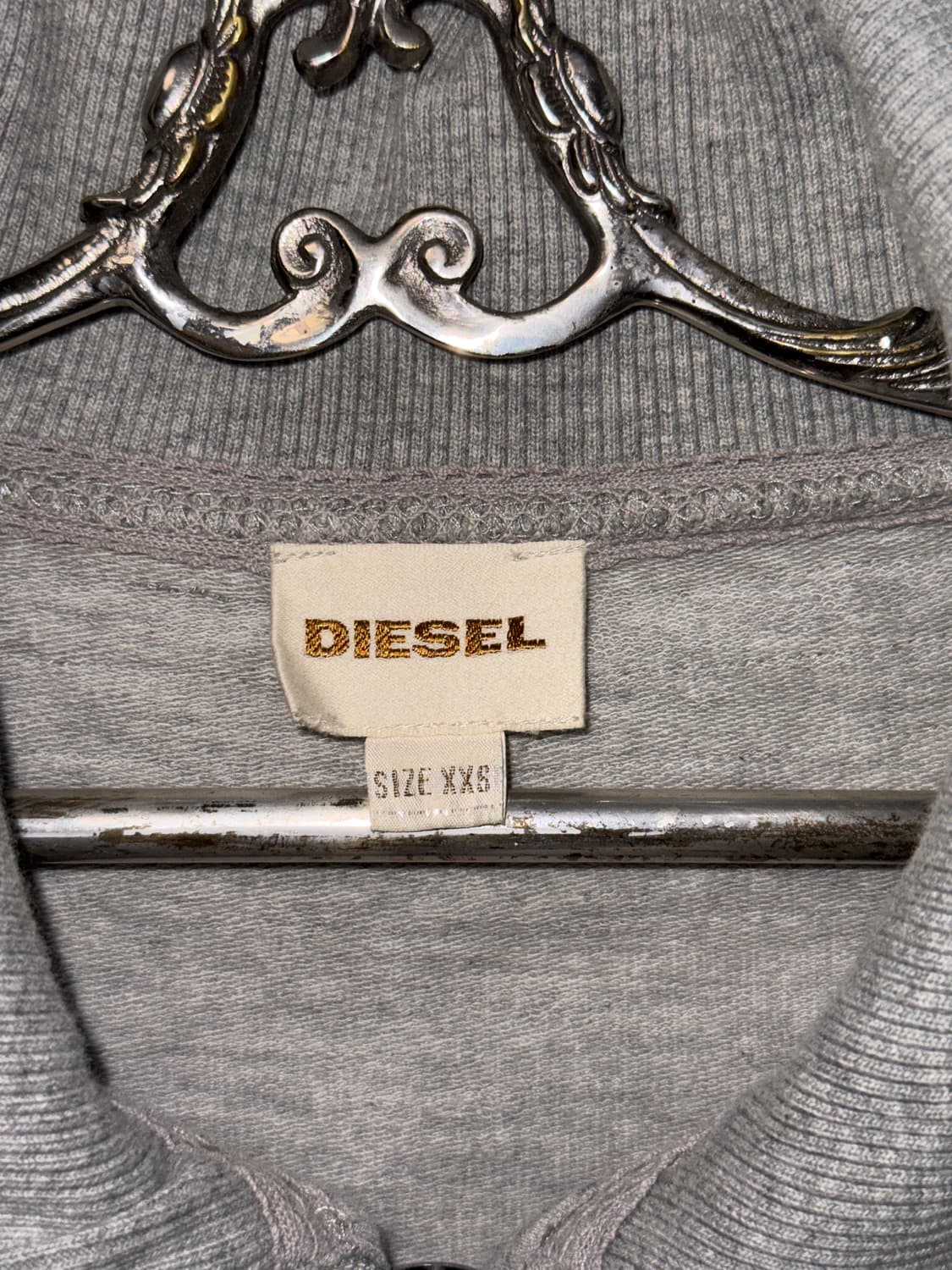 DIESEL gray logo graphic sweat jacket  상품이미지4