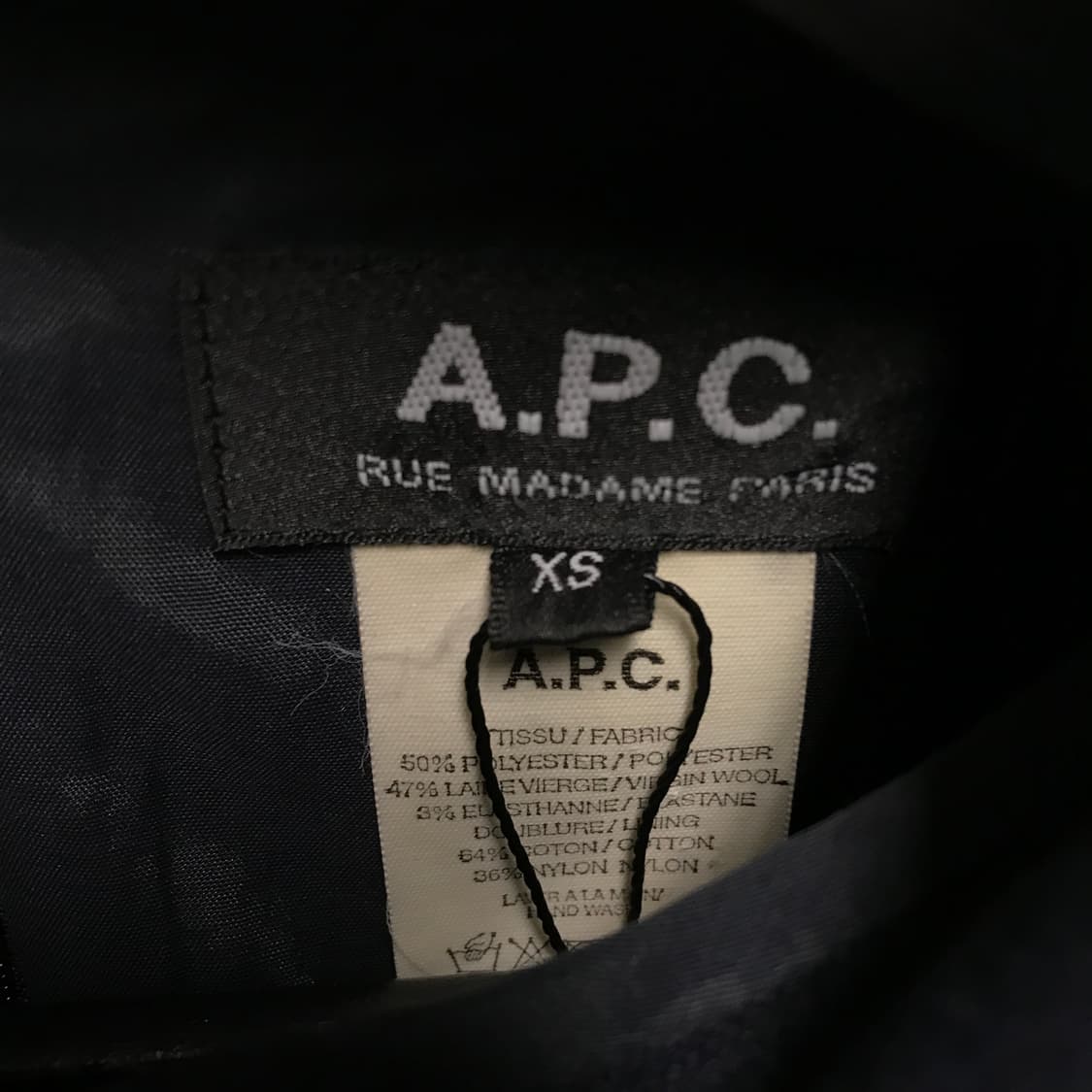 APC 아페쎄 카라 원피스 네이비 XS 상품이미지4