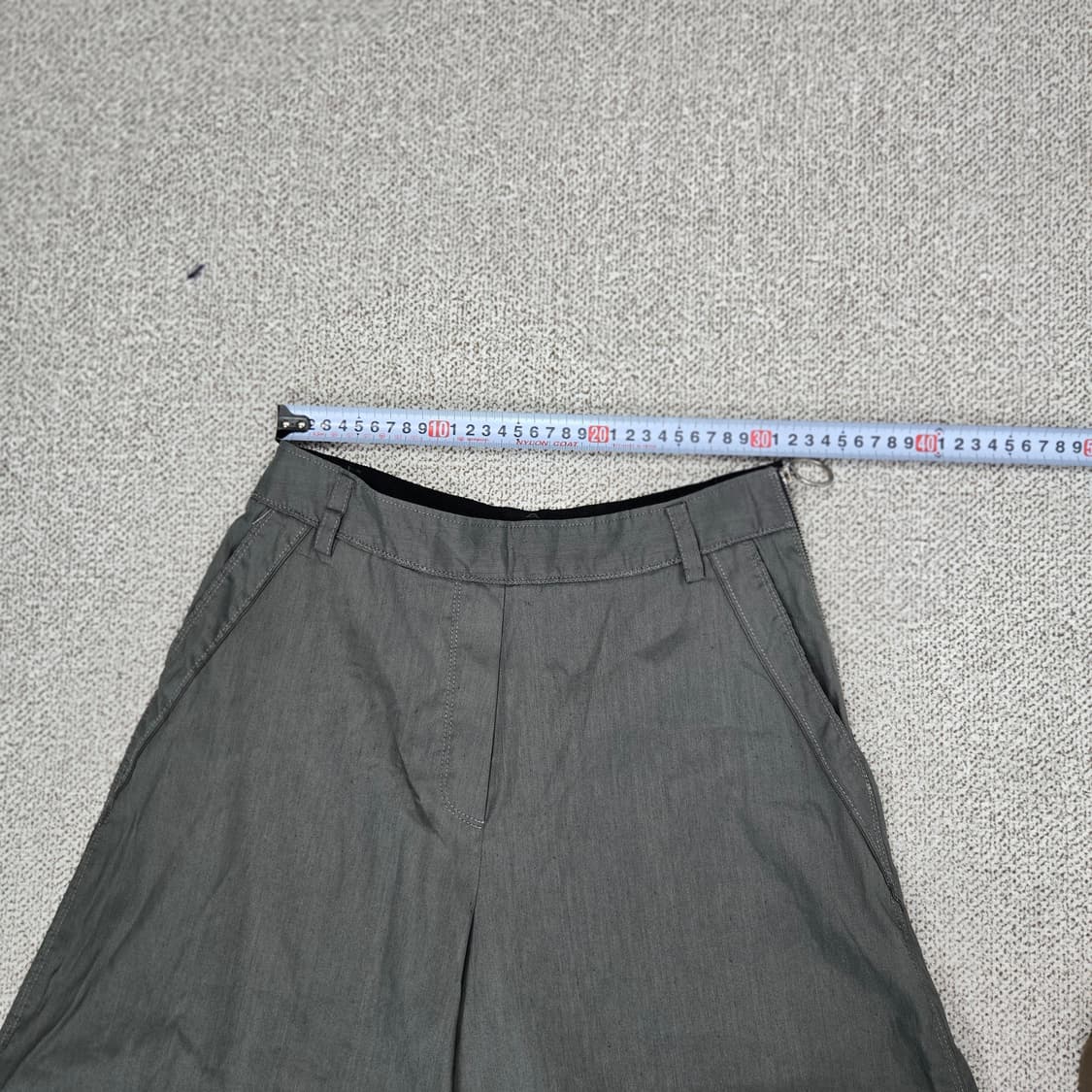 0821.듀엘 카키색 와이드 큐롯팬츠 55 상품이미지7