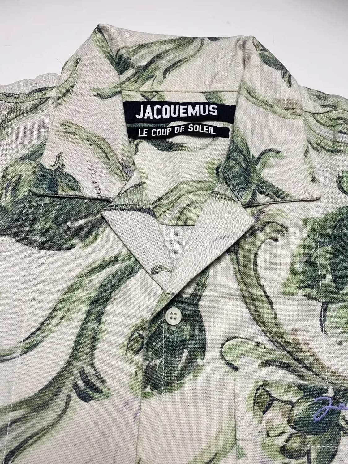 자크뮈스(JACQUEMUS) 헤비 웨이트 오픈 카라 셔츠 상품이미지3
