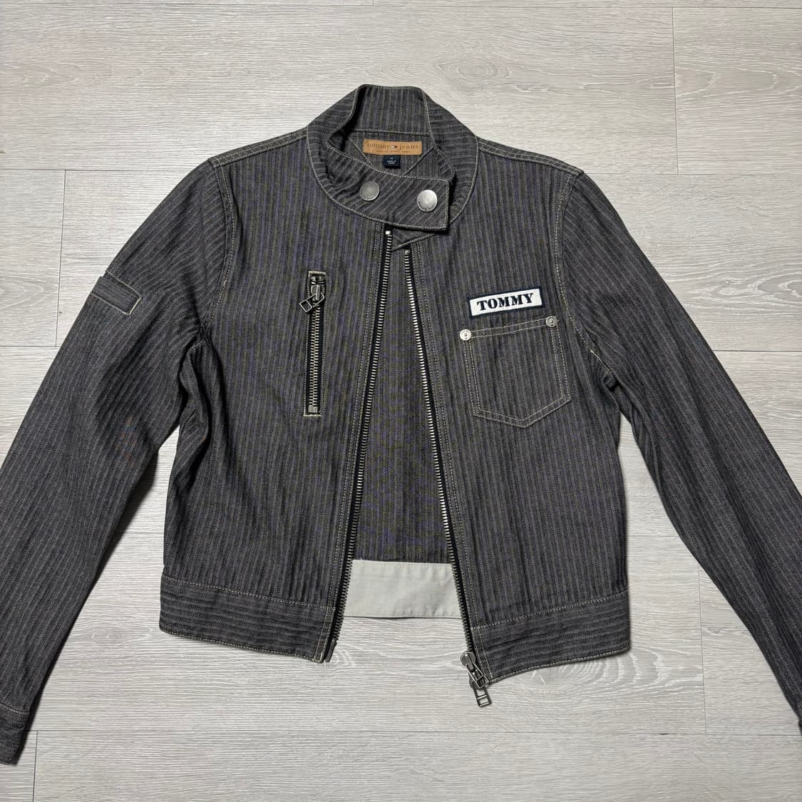 타미힐피거 흑청 자켓 청자켓 빈티지 자켓 상품이미지1