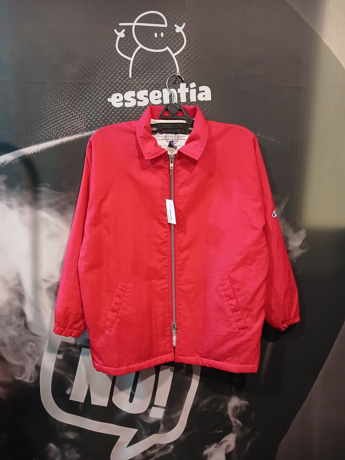 챔피온 올드스쿨 누빔 레드 코치자켓 상품이미지1