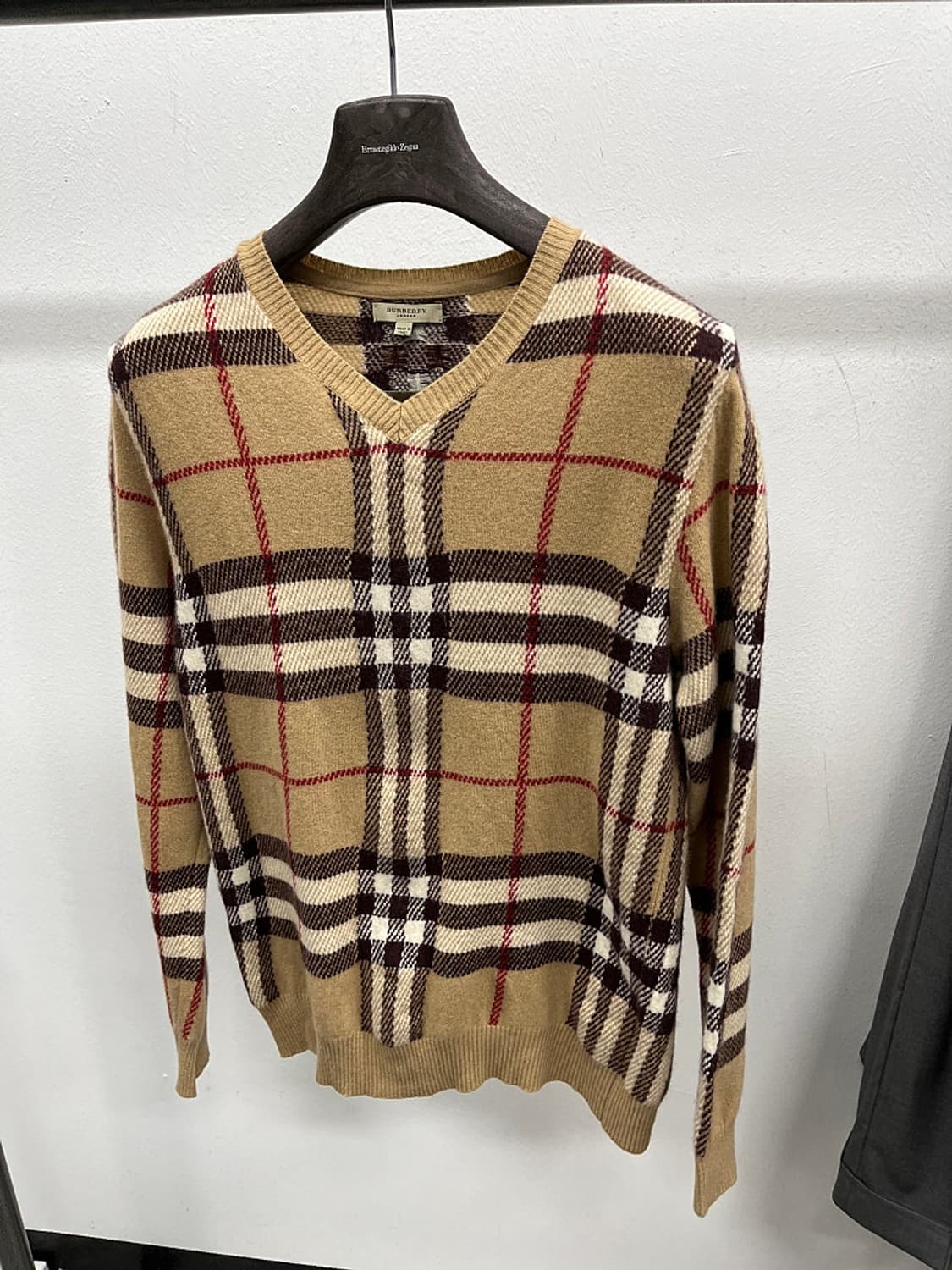 여) 버버리 체크 울 니트  상품이미지1