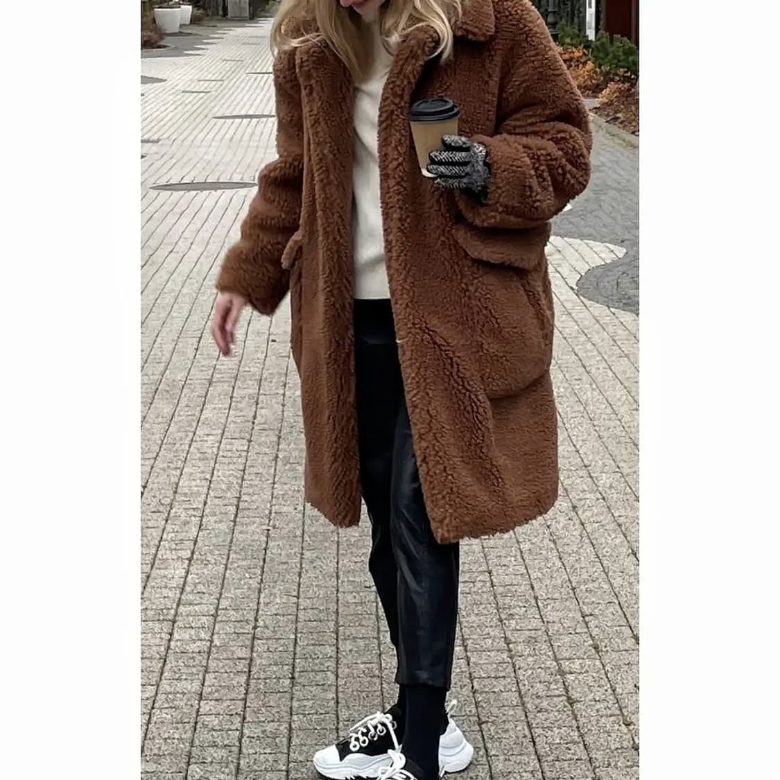 누메로 벤투노 N21 테디 코트 상품이미지1