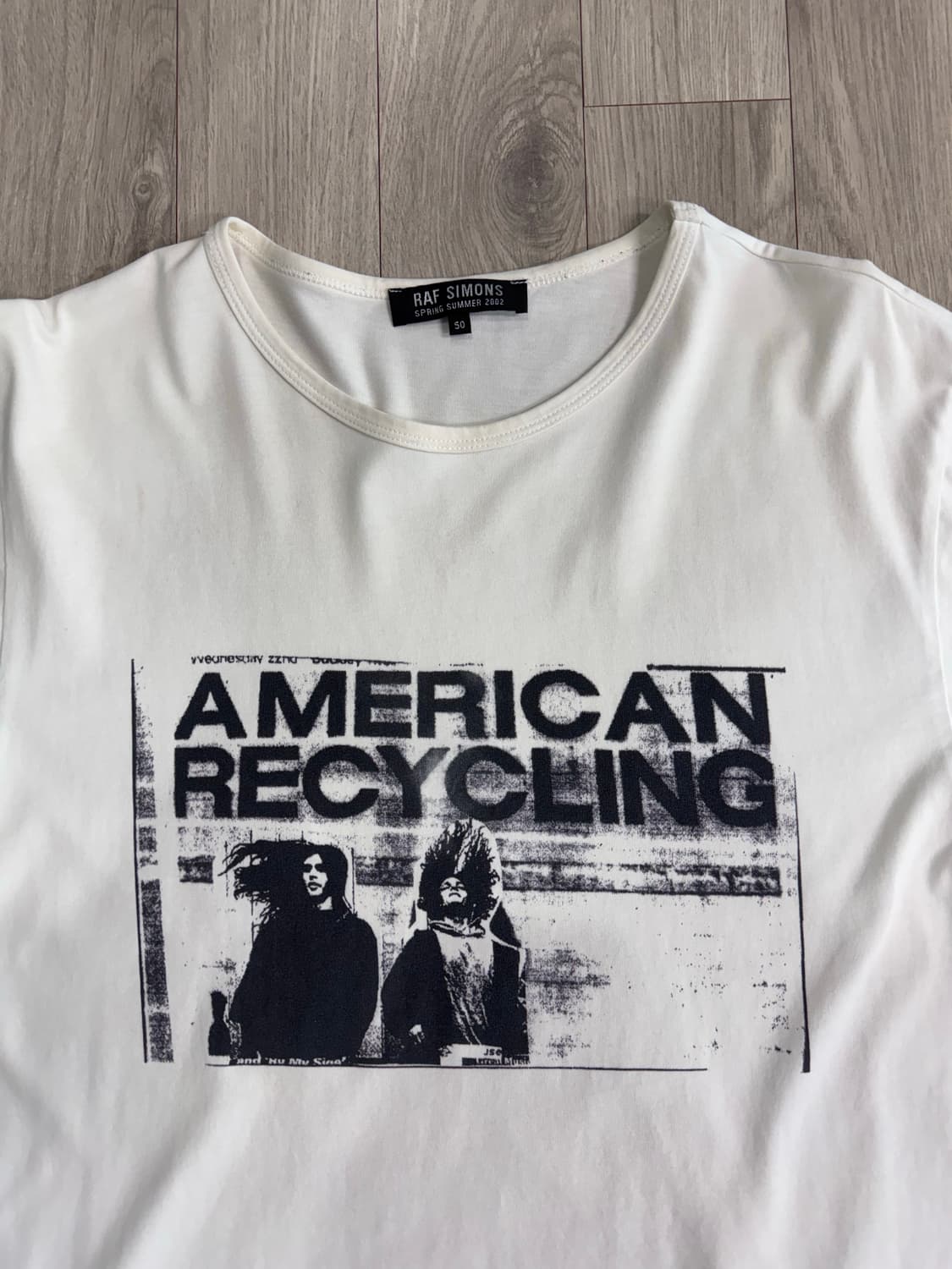 라프시몬스 02SS AMERICAN RECYCLING 반팔 티셔츠 상품이미지3