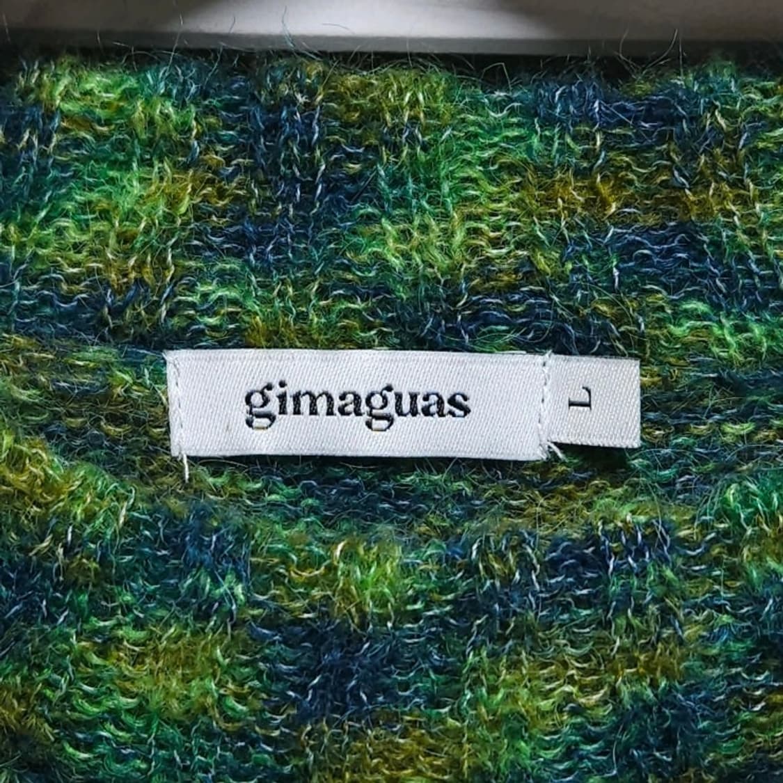 Gimaguas 기마구아스 모헤어 믹스 니트 그린 멀티컬러 L사이즈# 상품이미지7